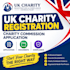 help with UK charity registration and cio setup with the charity commission