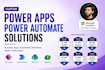 build custom microsoft power apps and power automate solutions
