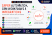 build zapier automation, CRM workflows and integrations