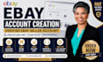 do bay account creation, ebay account setup, ebay seller account