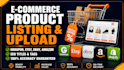 do groupon etsy ebay amazon product listing ecommerce product upload seo