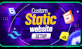 design a world class static website