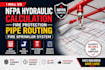 do nfpa hydraulic calculation fire protection pipe routing fire sprinkler system