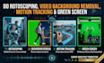 do rotoscoping, video background removal, motion tracking and green screen