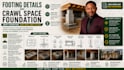 draw footing details crawl space foundation plans structural permit drawings