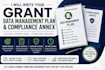 write your grant data management plan and compliance annex