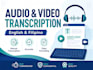 manually transcribe audio and video with high accuracy