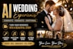 create a cinematic ai wedding video, wedding reel and highlight film