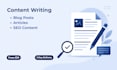 write SEO friendly, engaging blog posts and articles