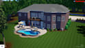 create 2d and 3d landscape design, garden, using structural studio