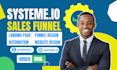 create systeme io landing page design systeme io website systeme io sales funnel