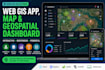build an interactive gis web app, map and geospatial dashboard