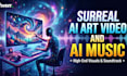 create surreal ai art video