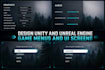 design unity and unreal engine game menus and UI screens
