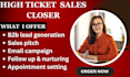 high ticket sales closer virtual assistant salesperson appointment setter