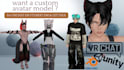 create pc or quest vrc avatar vrchat model with physbones furry nsfw avatar