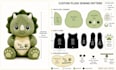 create a custom plush sewing pattern and stuffed animal templete