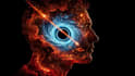 create stunning cosmic surreal double exposure ai art