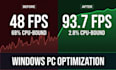 optimize your windows PC and fix lag and stuttering