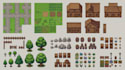 create pixel tileset tilemap top down rpg maker game assets and environment art