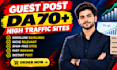 publish article on high da guest post backlinks, seo guest posting services