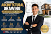do architectural drawing 2d floor plan autocad building permit florida georgia
