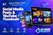 design professional youtube thumbnails in canva