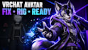 create vrchat avatar, avatar rigging, poiyomi shader,  full body tracking