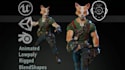 create a custom 3d furry avatar, vrchat avatar  for vroid, 3d model, vtuber