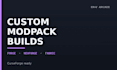 build a custom minecraft modpack