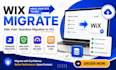migrate your website to wix, redesign pages and transfer your content
