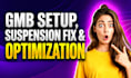 setup, do google business profile verification and reinstate gmb