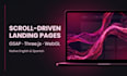 build an animated scroll driven landing page with gsap