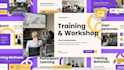 design online course slides, webinar powerpoint presentation, corporate training