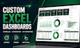 build custom excel spreadsheets dashboards and calculators