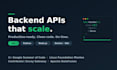 develop a scalable backend rest API in go python or nodejs
