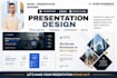 design a professional presentation, in powerpoint and canva