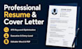 write and edit executive resumes, cvs, and cover letters