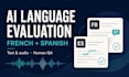 evaluate ai text and audio in french and spanish