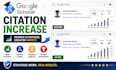 increase google scholar citations using researchgate and reputable journals