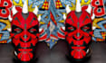 create 3d printable cosplay helmet and wearable mask model for prop makers