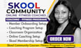 setup skool community for online fitness coaches and fitness programs