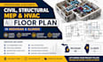 civil, structural engineering mep hvac floor plan in michigan illinois
