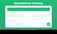clean up your excel or google sheets spreadsheet