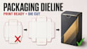 create packaging dieline die cut box template and print ready vector artwork
