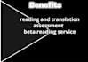 do service of beta reading
