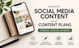 create social media content and content plans