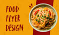 create an attractive food flyer design for you
