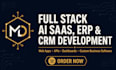 build a full stack ai saas erp CRM pos or wms web app