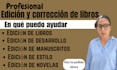 editar y corregir profesionalmente el manuscrito de un libro